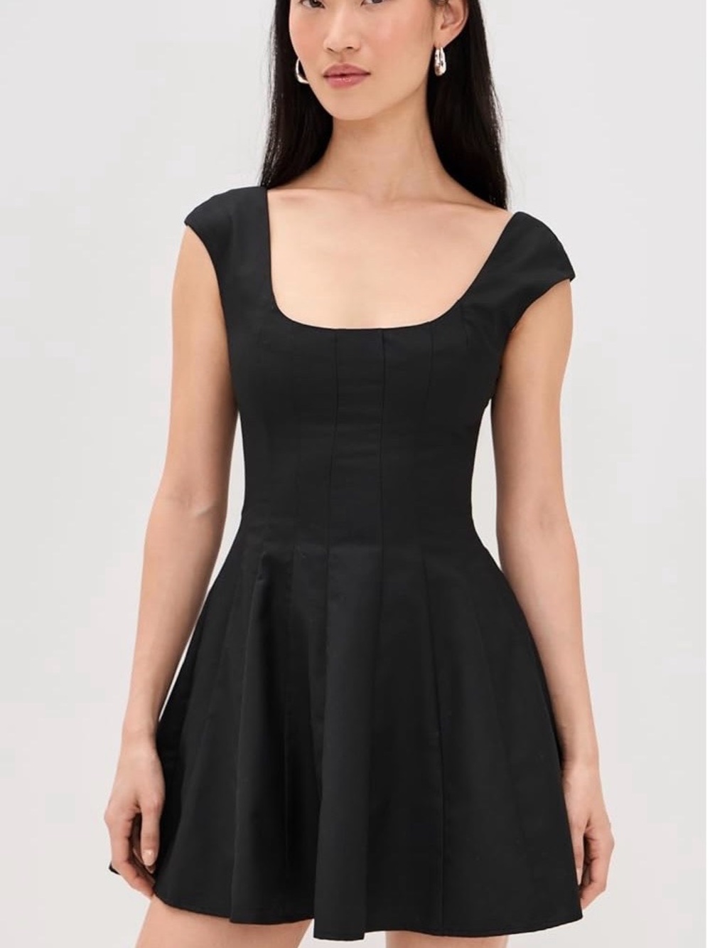 Guizio Leila black mini dress